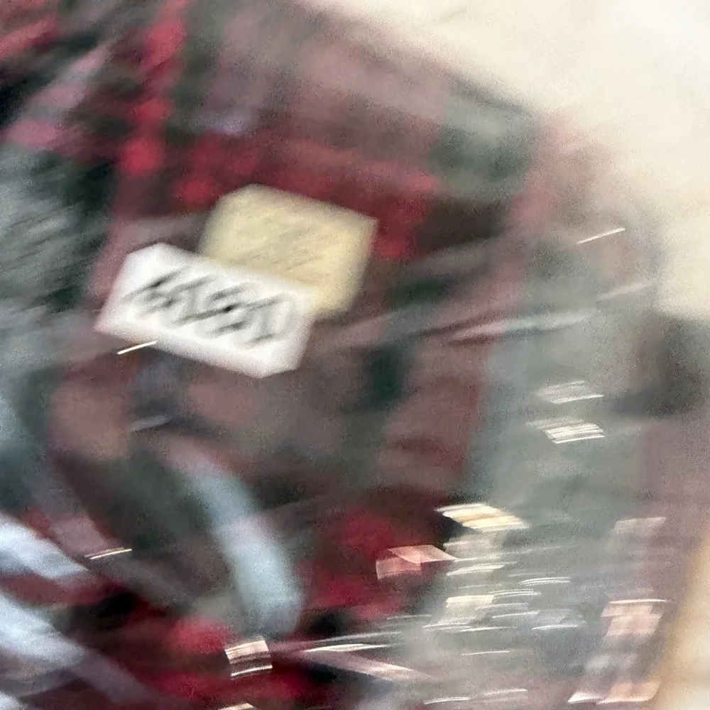 Lot of 2 J. Crew Men's Medium Plaid Button-Down Shirts - Navy and Red Plaid